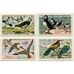 France Francia Nº 1273/76 1960 Aves Lujo France Francia Nº 1273/76 1960 Aves Lujo