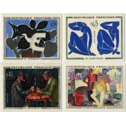 France Francia Nº 1319/22 1961 Cuadros de pintores modernos Lujo