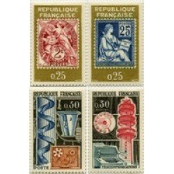France Francia Nº 1414/17 1964 PHILATEC-64 (París) Lujo France Francia Nº 1414/17 1964 PHILATEC-64 (París) Lujo