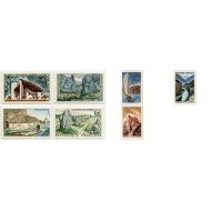 France Francia Nº 1435/41 1965 Serie turística -Paisajes y lugares- Lujo