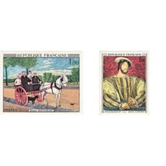 France Francia  Nº 1517/18 1967 Obras de arte Lujo