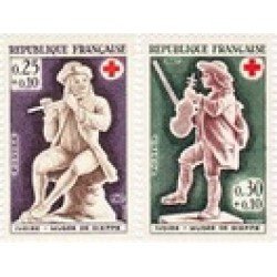 France Francia 1540/41 1967 Sorteo a favor de la Cruz Roja Lujo France Francia 1540/41 1967 Sorteo a favor de la Cruz Roja Lujo