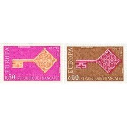 France Francia Nº 1556/57 1968 Europa Lujo France Francia Nº 1556/57 1968 Europa Lujo