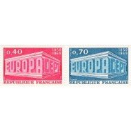 France Francia Nº 1598/99 1969 Europa Lujo