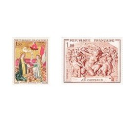 France Francia Nº 1640/41 1970 Obras de arte Lujo