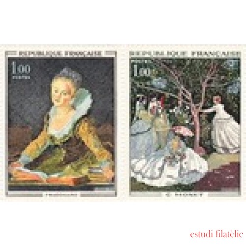 France Francia Nº 1702/03 1972 Obras de arte Lujo