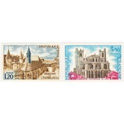 France Francia Nº 1712/13 1972 Serie turística Lujo