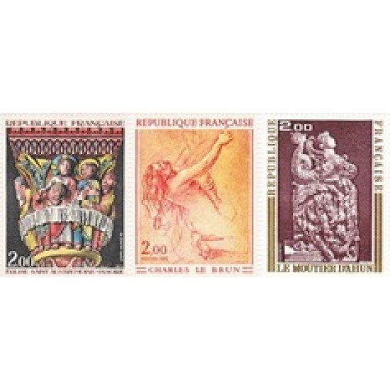 France Francia Nº 1741/43 1973 Obras de arte Lujo