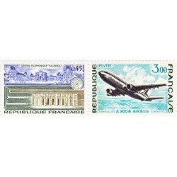 France Francia Nº 1750/51 1973 Serie Grandes logros Lujo