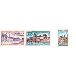 France Francia Nº 1757/59 1973 Serie turística Lujo