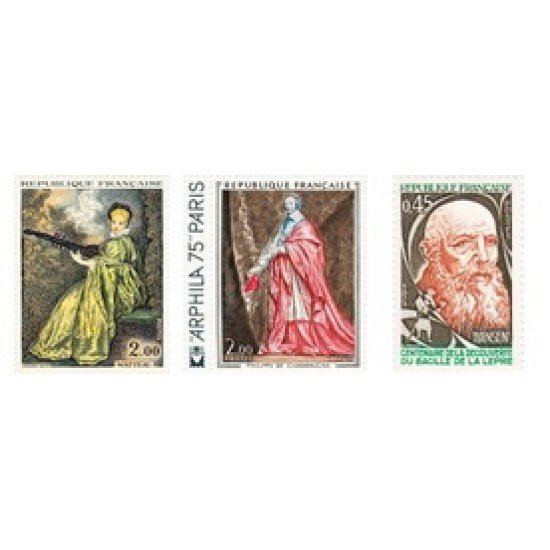 France Francia Nº 1765/67 1973 Obras de arte Lujo