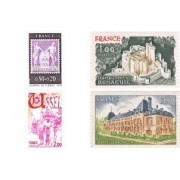 France Francia Nº 1870/73 1976 Serie turística Lujo France Francia Nº 1870/73 1976 Serie turística Lujo