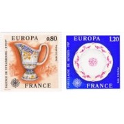 France Francia Nº 1877/78 1976 Europa Lujo France Francia Nº 1877/78 1976 Europa Lujo