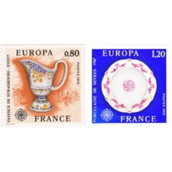 France Francia Nº 1877/78 1976 Europa Lujo