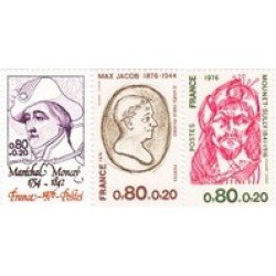 France Francia Nº 1880/82 1976 Personajes Célebres Lujo France Francia Nº 1880/82 1976 Personajes Célebres Lujo
