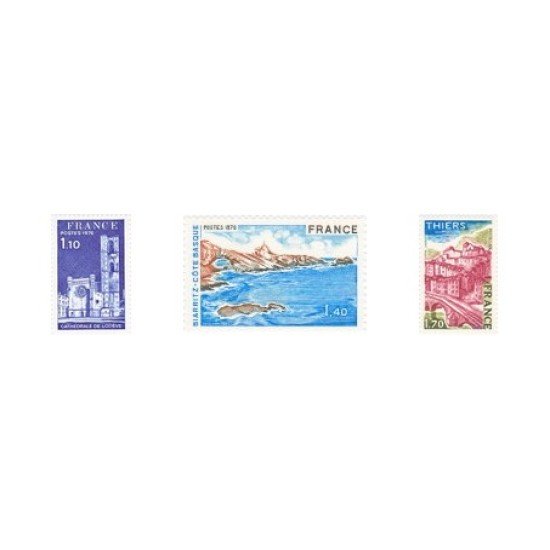 France Francia Nº 1902/04 1976 Serie turística Lujo