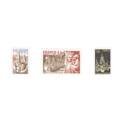 France Francia Nº 1937/39 1977 Serie turística Lujo France Francia Nº 1937/39 1977 Serie turística Lujo