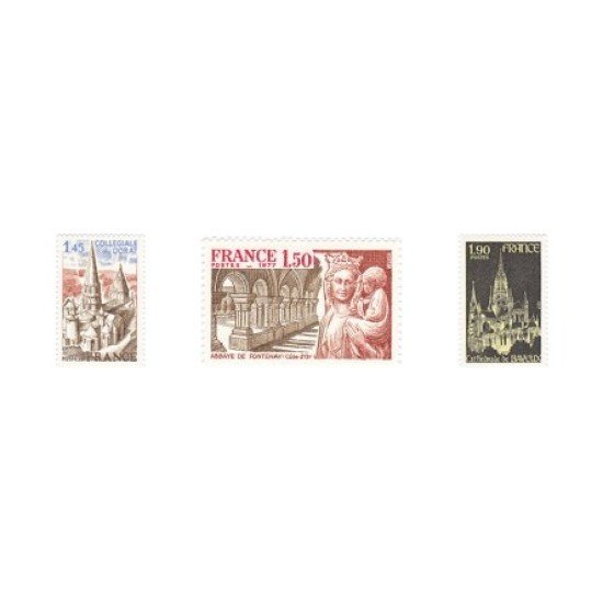France Francia Nº 1937/39 1977 Serie turística Lujo