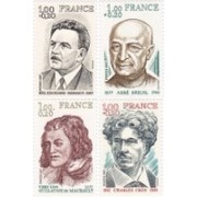 France Francia Nº 1953/56 1977 Personajes célebres Lujo France Francia Nº 1953/56 1977 Personajes célebres Lujo