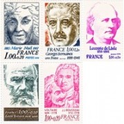 France Francia Nº 1986/90 1978 Personajes céleres Lujo France Francia Nº 1986/90 1978 Personajes céleres Lujo