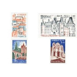 France Francia Nº 2081/84 1980 Serie turística Lujo