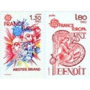 France Francia Nº 2085/86 1980 Europa Lujo France Francia Nº 2085/86 1980 Europa Lujo