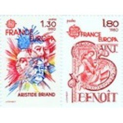 France Francia Nº 2085/86 1980 Europa Lujo