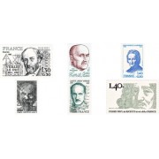 France Francia Nº 2095/00 1980 Personajes célebres Lujo France Francia Nº 2095/00 1980 Personajes célebres Lujo