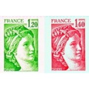 France Francia Nº 2103/04 1980 Mariana , lujo France Francia Nº 2103/04 1980 Mariana , lujo