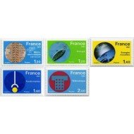 TEN/S France Francia  Nº 2126/30  1981  Serie Grandes logros Lujo