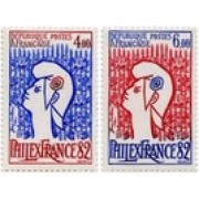 France Francia Nº 2216/17 1982 FILEXFRANCE France Francia Nº 2216/17 1982 FILEXFRANCE