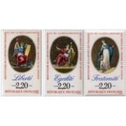 France Francia Nº 2573/75 1989 Derechos Hombre, lujo France Francia Nº 2573/75 1989 Derechos Hombre, lujo