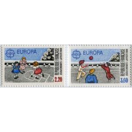 France Francia Nº 2584/85 1989 Europa, lujo France Francia Nº 2584/85 1989 Europa, lujo