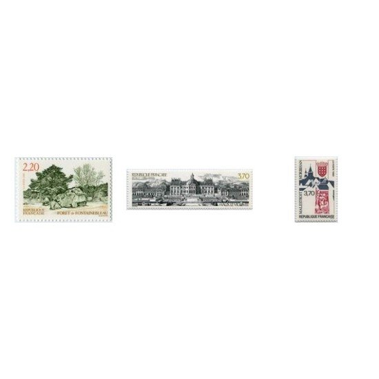 France Francia Nº 2586/88 1989 Serie turística, lujo