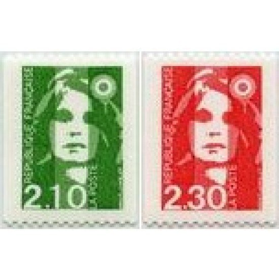 France Francia Nº 2627/28 1990 Marianne Bicentenario, lujo