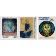 France Francia Nº 2635/37 1990 Serie Artistica, lujo France Francia Nº 2635/37 1990 Serie Artistica, lujo