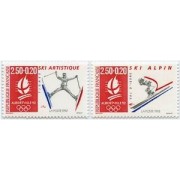 France Francia Nº 2709/10 1991 Olimpiadas, Alvertville 92 , lujo France Francia Nº 2709/10 1991 Olimpiadas, Alvertville 92 , lujo