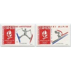 France Francia Nº 2709/10 1991 Olimpiadas, Alvertville 92 , lujo France Francia Nº 2709/10 1991 Olimpiadas, Alvertville 92 , lujo