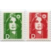 France Francia Nº 2711/12 1991 Mariana bicentenario , lujo France Francia Nº 2711/12 1991 Mariana bicentenario , lujo