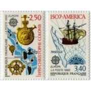 France Francia Nº 2755/56 1992 Europa, lujo France Francia Nº 2755/56 1992 Europa, lujo