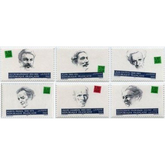 France Francia Nº 2799/04 1993 Personajes ,lujo France Francia Nº 2799/04 1993 Personajes ,lujo