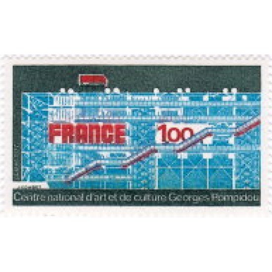 France Francia Nº 1922 1977 Centro Nacional de Arte y Cultura Georges Pompidou Lujo