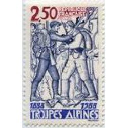 France Francia Nº 2543 1988 Tropas alpinas