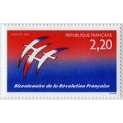 France Francia Nº 2560 1989 Revolución , lujo