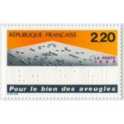 France Francia Nº 2562 1989 Braille, lujo