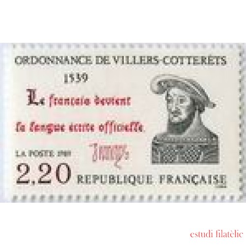 France Francia Nº 2609 1989 Ordenanzas , lujo