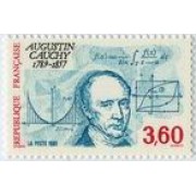 France Francia Nº 2610 1989 Agustn Cauchy , lujo France Francia Nº 2610 1989 Agustn Cauchy , lujo
