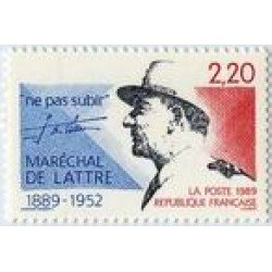 France Francia Nº 2611 1989 Mariscal , lujo