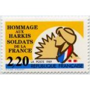 France Francia Nº 2613 1989 Harkis, lujo France Francia Nº 2613 1989 Harkis, lujo