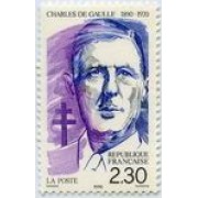 France Francia Nº 2634 1990 General de Gaulle, lujo France Francia Nº 2634 1990 General de Gaulle, lujo